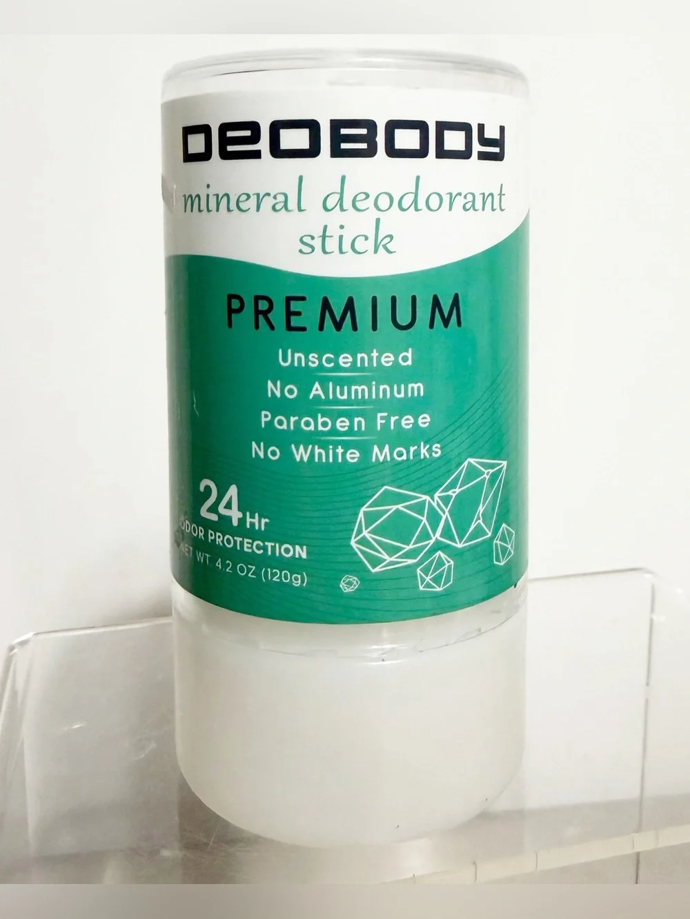 DEOBODY Mineral Deodorant Stick Unscented Aluminum-Free ~ New
